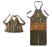 esschert Country Club Tablier de Jardinage pour Femme & Design - Tablier Long à Outils de Jardin pour Jardinier
