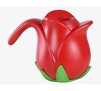 Esschert Design Arrosoir Rose 1,55 L Rouge Fleurs Jardin Enfants Plastique Maison Mignon Forme de Roses