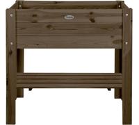 Esschert Design Bac surélevé avec étagère 80 cm de large 63 litres - Bois