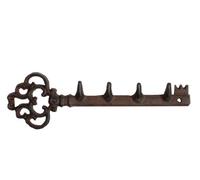 Esschert Design Barre Murale en Fonte pour accrocher Serviettes, Manteaux, clés - Longueur : 30 cm