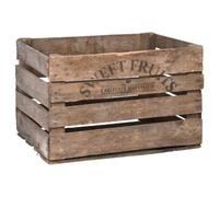 Esschert Design Caisse en Bois vieillie 51 x 42 cm