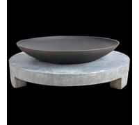 Esschert Design Coupe à feu Granito socle rond ; FF137