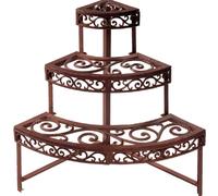 Esschert Design Étagère Quart de Rond - Fonte - 3 Niveaux