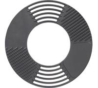Esschert Design Grille/plaque de cuisson pour brasero, en fonte, Ø 60 x 1,3 cm, avec rainures pour la fumée et surface de grillage