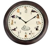 Esschert Design Horloge avec sons de chien