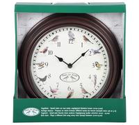 Esschert Design Horloge avec sons d'oiseaux