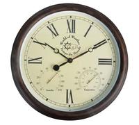 Esschert Design Horloge de station avec thermo-hygromètre 30,5 cm TF009