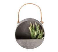 Esschert Design Jardinière Murale Ronde S - D 20 X P 6,7 Cm - Zinc