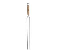Esschert Design Large brochette de barbecue double support pour barbecue pour camping, feu de camp, cheminée, barbecue en bois