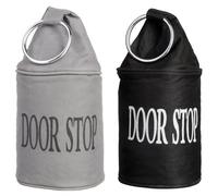 Esschert Design Arrêt de porte LH146 avec anneau, 1 jeu, 2,76 kg, 34 cm, Ø13,5 cm, noir et gris