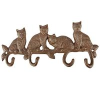 Esschert Design LH180 Crochets pour chat en fonte Finition marron antique