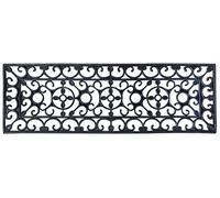 Esschert Design - paillasson tapis caoutchouc escalier - Noir - 74,5 cm x 25 cm x 1 cm