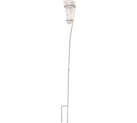 Esschert Design Pluviomètre en verre avec support en zinc 12 x 12 x 134 cm