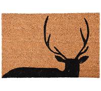 Esschert Design Paillasson RB210 en fibre de coco et PVC 60 x 40 cm Cerf Marron