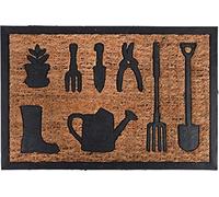 Esschert Design RB217 Paillasson en Fibre de Coco pour Outils de Jardinage Marron
