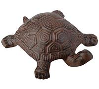 Esschert Design Statue de Jardin en Forme de Tortue en Fonte Marron, Marron, 18,8cm