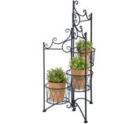Esschert Design Support pour plantes pour 3 pots pliable ; BPH97 ; 48,9x43,5x97,8cm