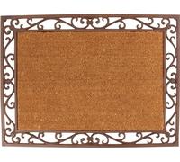 Esschert Design LH48 Fallen Fruits Paillasson en Fonte avec Fibre de Coco Marron 75 x 55 cm