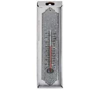 Esschert Design Thermomètre mural intérieur/extérieur jardin Zinc 30 cm OZ10