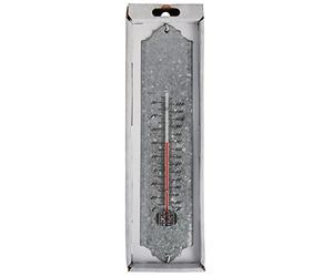Esschert Design Thermomètre mural intérieur/extérieur jardin Zinc 30 cm OZ10