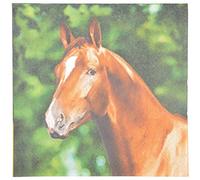 Esschert Design TP181 Horse Paper Napkins - Brown,33x33x0.1 cm