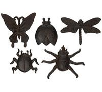 Esschert Design TT174 Lot de 5 Insectes en Fonte Marron