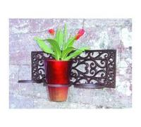 Esschert Design Support ornemental mural Fallen Fruits en fer pour 3 pots à fleurs