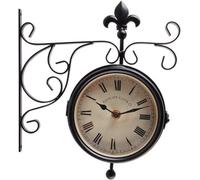 Esschert Horloge extérieure avec thermomètre