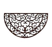 Esschert LH37 Fallen Fruits Paillasson Demi-Rond, Marron, 40,6 x 68,6 x 2,5 cm