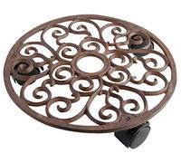 Esschert TG39 Fallen Fruits Chariot Rond pour Plantes Marron