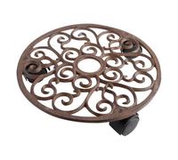 Esschert TG39 Fallen Fruits Chariot Rond pour Plantes Marron