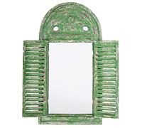 Esschert WD13 - Miroir Mural avec Portes, 39 x 55 cm Vert