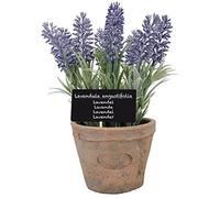 Esschert's Design Grand Pot Artificiel en Terre Cuite vieillie Lavande AH010