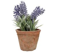 Esschert's Design Petit Pot Artificiel en Terre Cuite vieillie Lavande AH009