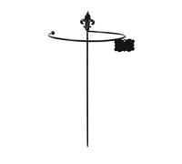 Esschert's Garden Tuteur à Plantes Rond en Acier Fleurs de lys 30 cm