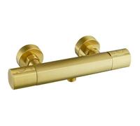 Carra mitigeur douche thermostatique or brossé Essebagno
