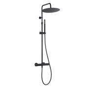 Essebagno Delice II colonne de douche thermostatique noire avec corps froid