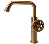Indus mitigeur lavabo bas cuivre brossé Essebagno