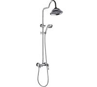 Essebagno Leeds 2 colonne de douche rétro chromé avec mitigeur mécanique