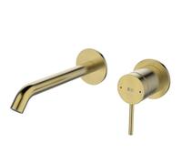Lollipop mitigeur encastré lavabo or brossé Essebagno