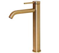 Lollipop mitigeur lavabo haut cuivre brossé Essebagno