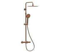 Essebagno Luisa colonne de douche thermostatique cuivre brossé