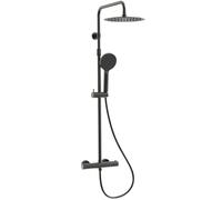 Luisa colonne de douche thermostatique gris gun métal Essebagno