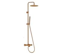Luisa II 250 colonne bain-douche thermostatique cuivre brossé Essebagno