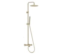 Luisa II 250 colonne bain-douche thermostatique or brossé Essebagno