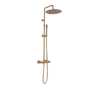 Essebagno Luisa II colonne de douche thermostatique cuivre brossé