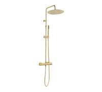 Luisa II Colonne de douche avec Mitigeur Thermostatique - Or brossé - Essebagno