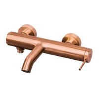 Luisa mitigeur bain-douche mécanique or rose brossé Essebagno