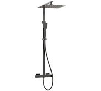 Quartos 300 colonne de douche gris gun metal avec thermostatique Essebagno