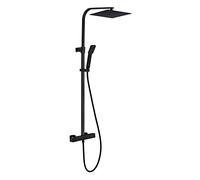 Quartos colonne de douche noire avec thermostatique 300 Essebagno